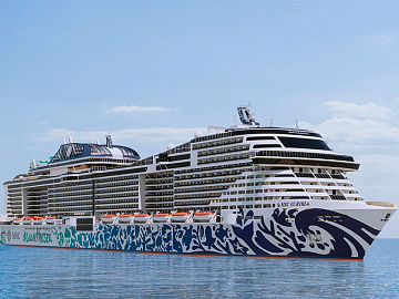 Инаугурация нового круизного лайнера MSC Euribia 